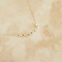 18k gold plated lush love necklace gold