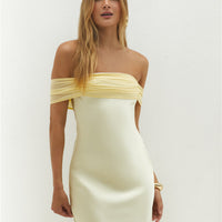 Cleo Cove Strapless Maxi Dress Butter Yellow