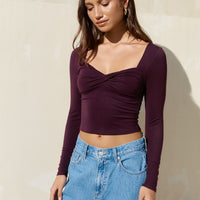 Roam Free Forever Long Sleeve Top Purple
