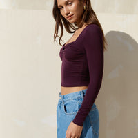 Roam Free Forever Long Sleeve Top Purple
