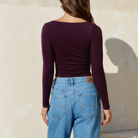 Roam Free Forever Long Sleeve Top Purple