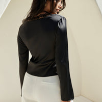 Castaway Long Sleeve Top Black
