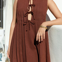Citrine Delights Mini Dress Brown