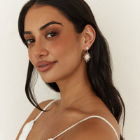 18k Gold Plated Under Stars Earrings Gold