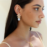18k Gold Plated Sunlit Siren Earrings Gold