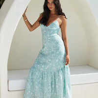 Bright Skies Maxi Dress Green
