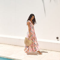 Blossoming Love Maxi Dress Pink