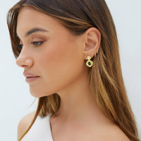 18k Gold Plated Royalty Earrings Gold