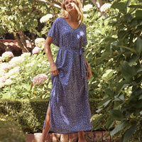 The Easy Breezy Voile Maxi Dress Cover-Up - Twilight Floral
