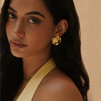 18k Gold Plated Soliel Earrings Gold