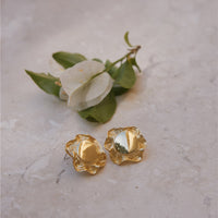 18k Gold Plated Soliel Earrings Gold