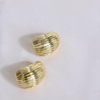 18K Gold Plated Spotlight Earrings Gold