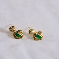 18k Gold Plated Royalty Earrings Gold