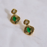 18k Gold Plated Royalty Earrings Gold
