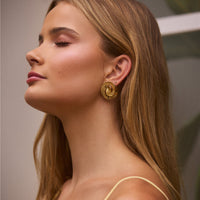 18K Gold Plated Fira Earrings Gold