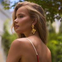 18K Gold plated Calming Feeling Earrings Gold