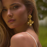 18K Gold plated Calming Feeling Earrings Gold