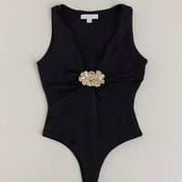 Somewhere She Shines Bodysuit Black