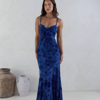 Wander In Style Maxi Dress Blue