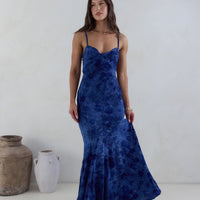 Wander In Style Maxi Dress Blue