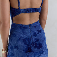 Wander In Style Maxi Dress Blue
