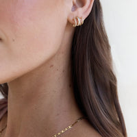 Levelled Soul Earrings Gold