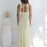 All Night Affair Maxi Dress Yellow