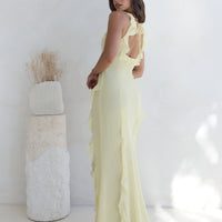 All Night Affair Maxi Dress Yellow