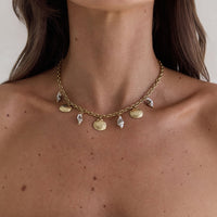 Sea Salt Necklace Gold