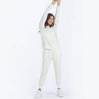 The Softest French Terry Relaxed Crew - White Sand