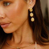 18k Gold Plated Hidden Gold Earrings Gold