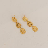 18k Gold Plated Hidden Gold Earrings Gold