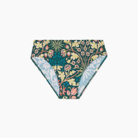 The Classic Mid-Rise Bikini Bottom - Hyacinth in Sunburst & Teal