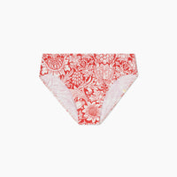The Classic Mid-Rise Bikini Bottom - Sunflower in Watermelon