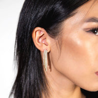 Crystal Tassel Earrings