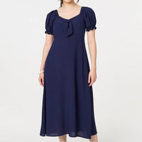 Tie Front Detail Midi Dress