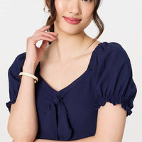 Tie Front Detail Midi Dress