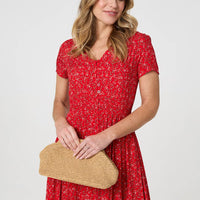 Ditsy Floral A-Line Maxi Dress