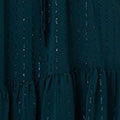 Sparkly Semi Sheer Long Sleeve Midi Dress