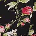 Floral Frill Sleeveless A-Line Midi Dress