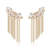 Baguette Crystal Three-In-One Ear Crawlers
