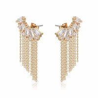 Baguette Crystal Three-In-One Ear Crawlers