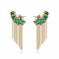 Baguette Crystal Three-In-One Ear Crawlers