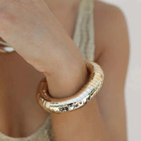18k LIQUID GOLD BANGLE BRACELET