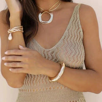 18k LIQUID GOLD BANGLE BRACELET