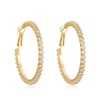 18k Spotlight Crystal Hoop Earrings
