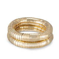 18k Liquid Gold Gold Plated Bracelet Set