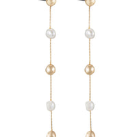 Alternating Freshwater Pearl Drop Earrings