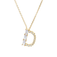 Mixed Crystal Initial Necklace