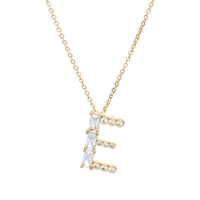 Mixed Crystal Initial Necklace
